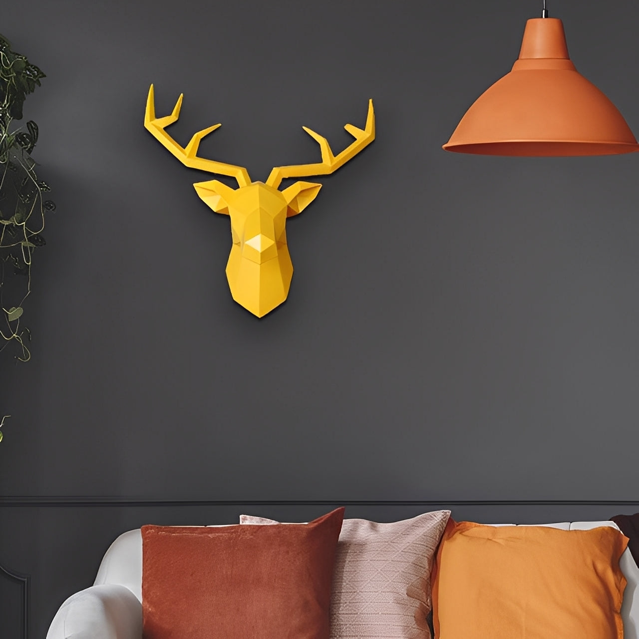 NordicAntler – Antilopenkopf-Wanddeko im Vintage-Stil