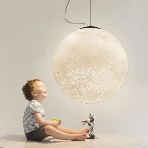 3D-Pendelleuchte im Mondstil
