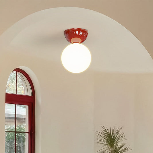Claudine – Skandinavische Deckenlampe aus Eisen mit Kugelform