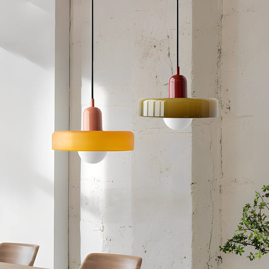 Maya – Retro Bunte Glas Pendelleuchte
