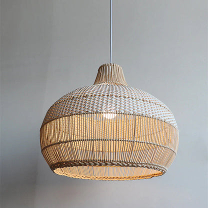 Alva – Pendelleuchte aus natürlichem Rattan