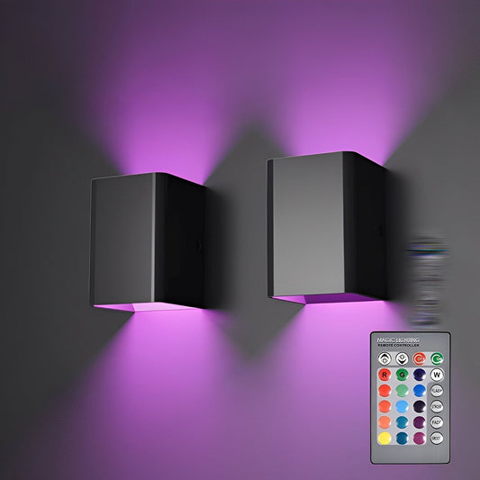 Lucia – Quadratische Leuchtende LED-Wandlampe