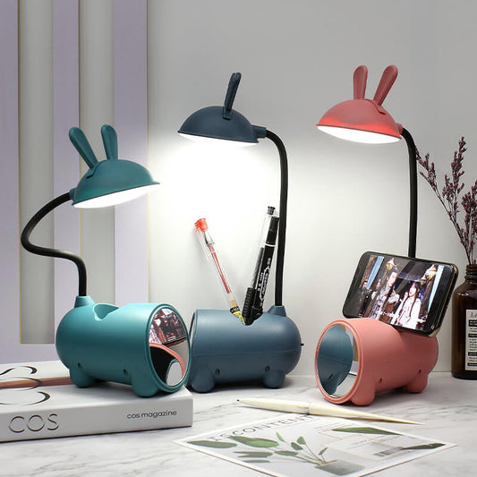 Multifunktionale Touch-Schreibtischlampe mit Stifthalter & USB – Ideal fürs Kinderzimmer