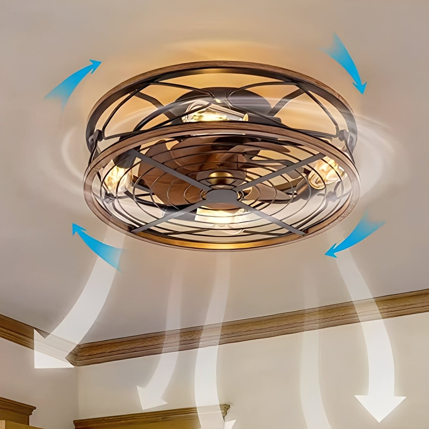 Darian – Moderner Deckenventilator mit Licht