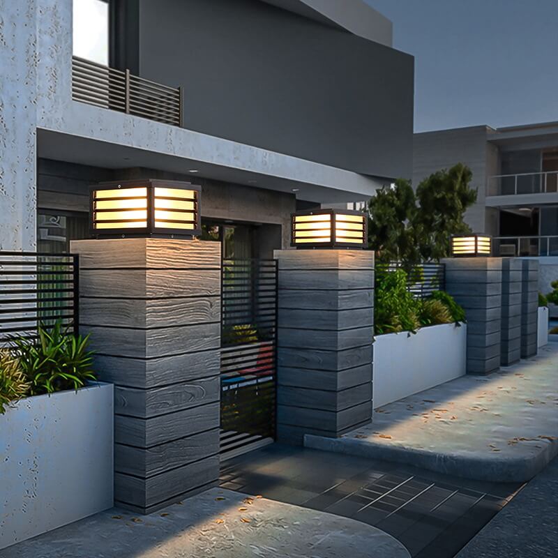 Hugo – Solar-Außenleuchte im Säulenstil