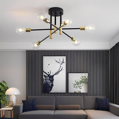 Ira – Individuelle Schmiedeeisen-Deckenleuchte