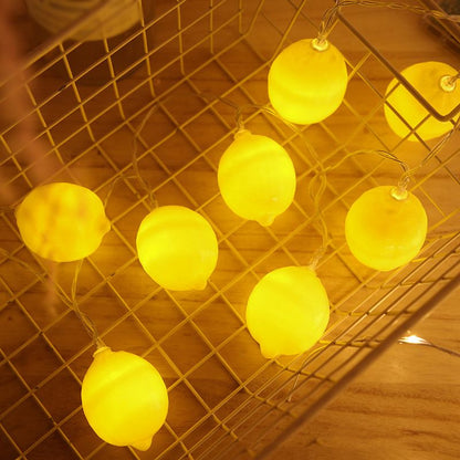 LemonTwinkle – Zitronenförmige LED-Lichterkette in fröhlichem Gelb