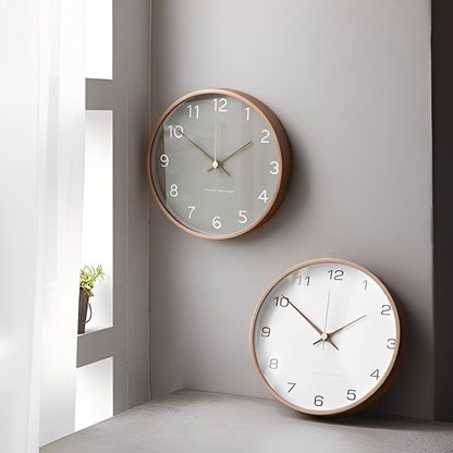 Ray – Graue Holzuhren für die Wand