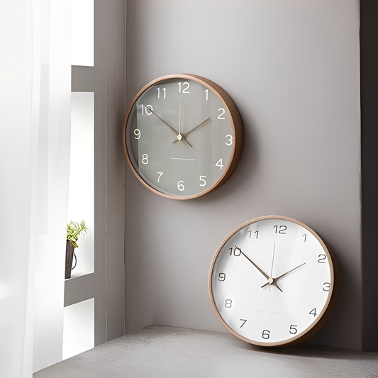 Ray – Graue Holzuhren für die Wand