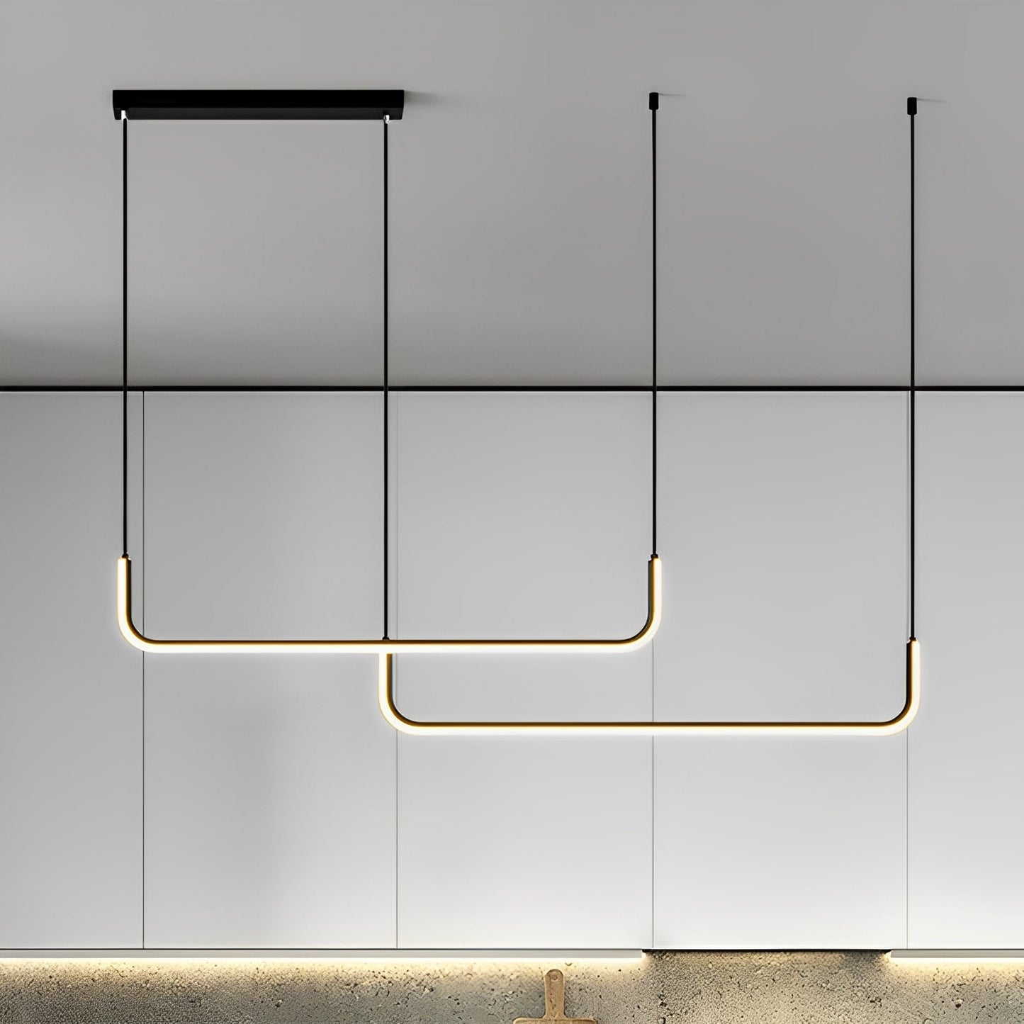 Analyn – Schlichte LED-Deckenlampe mit Metallschirmen