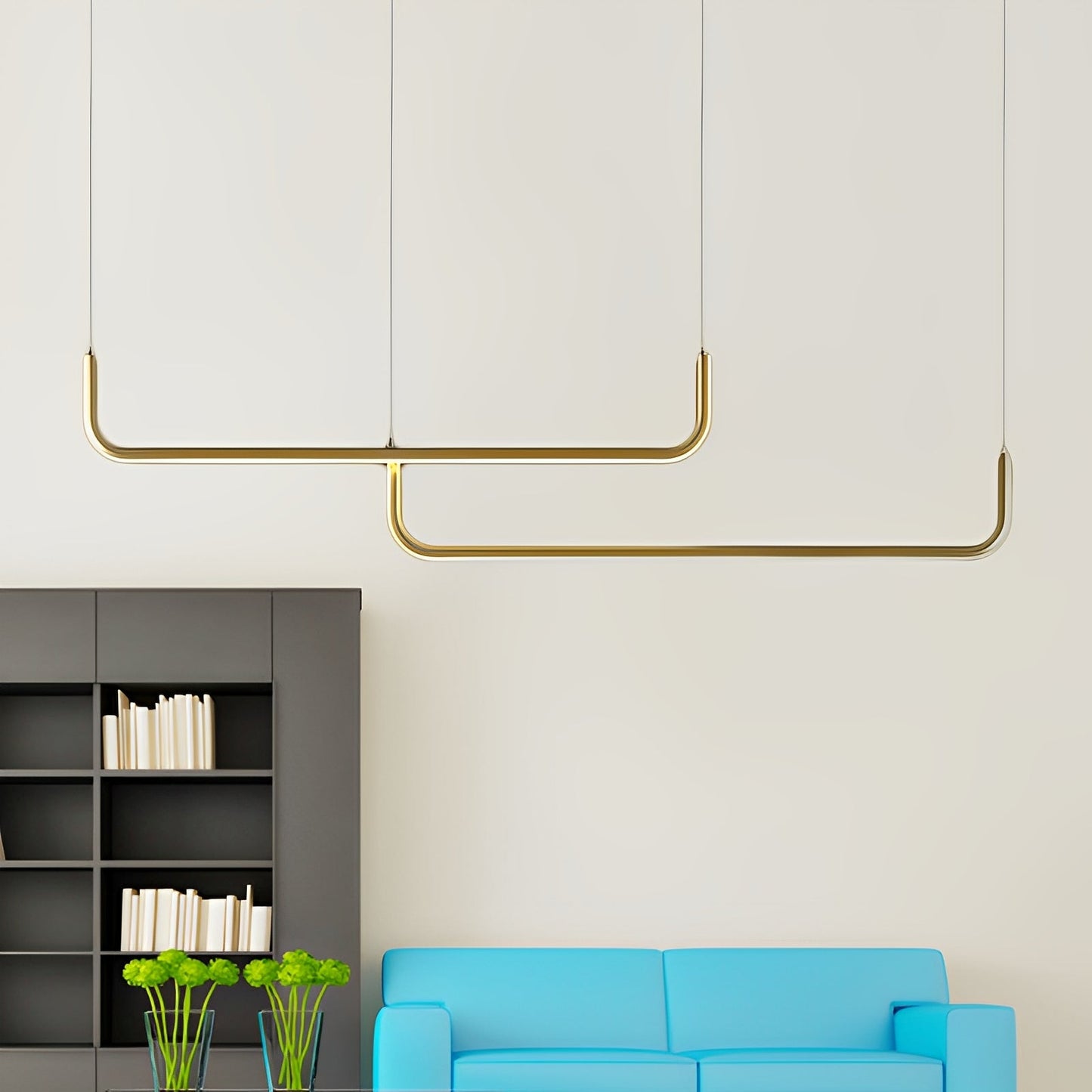 Analyn – Schlichte LED-Deckenlampe mit Metallschirmen