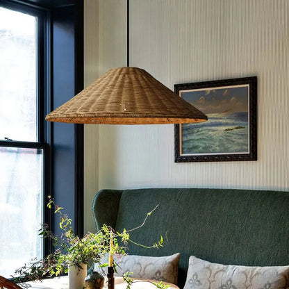 Niva – Boho Pendelleuchte aus Rattan