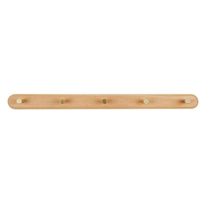 Brunn – Garderobenleiste aus Holz & Messing