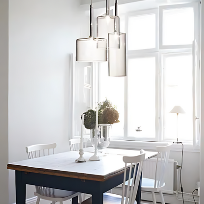 Roger – Moderne Glashängeleuchte für elegante Esszimmerbeleuchtung