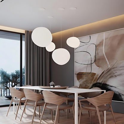 Elina – Hängelampe mit Glas-Kiesel-Design für elegante Lichtakzente