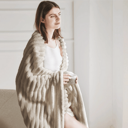 Nola – Dicke Flanell-Decke im skandinavischen Stil