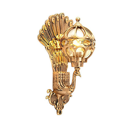 Haru – Retro Pfauen Wandlampe