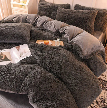 Liora – Kuschelige Winterdecke aus Mink-Velours und Flanell für gemütliche Nächte