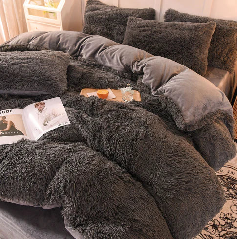Liora – Kuschelige Winterdecke aus Mink-Velours und Flanell für gemütliche Nächte
