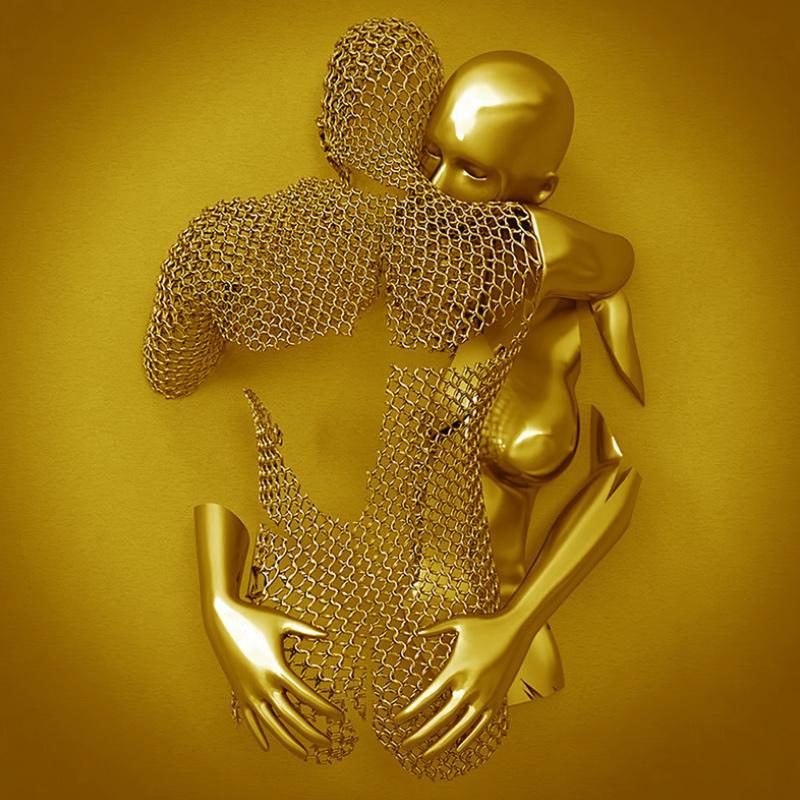 HerzKunst – 3D-Wandbild mit Liebesmotiv