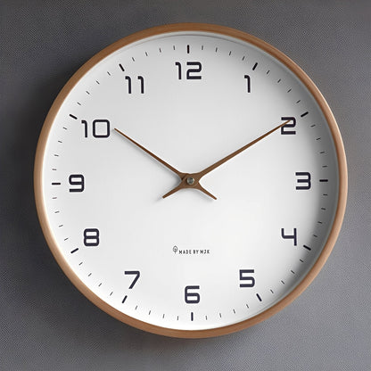 Janice – Skandinavische Wanduhr im schlichten Holzstil