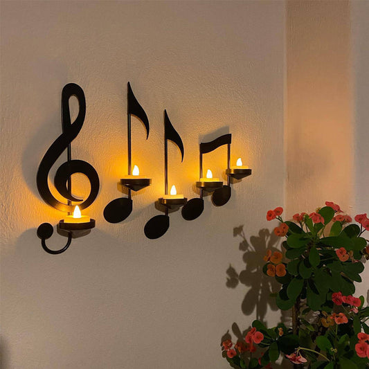 MelodyGlow – Wandlampe in Musiknotenform