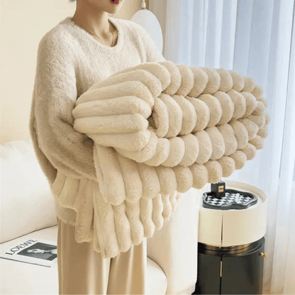 Nola – Dicke Flanell-Decke im skandinavischen Stil