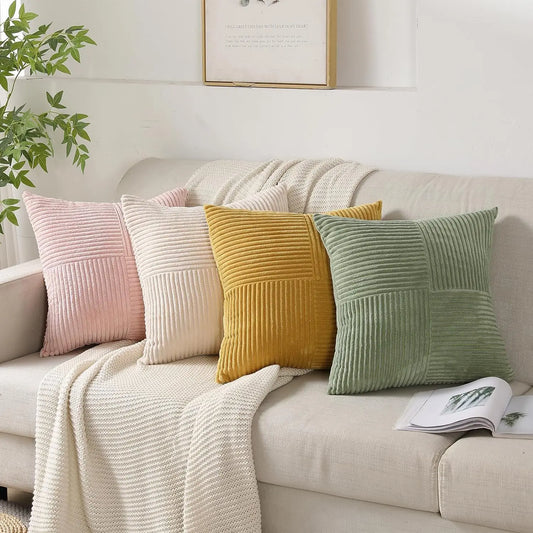 Cord Kissen Sofa Minimalist Kissenbezug