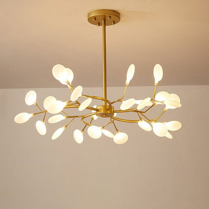 FireflyLux – Schlichter Ast-Kronleuchter mit Glühwürmchen-LEDs