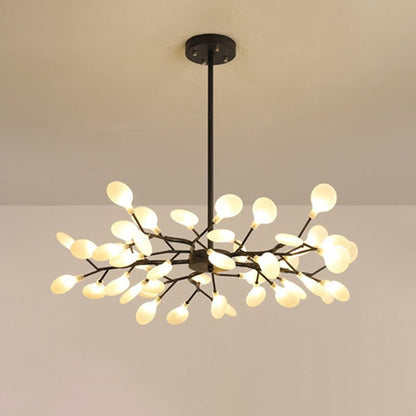 FireflyLux – Schlichter Ast-Kronleuchter mit Glühwürmchen-LEDs