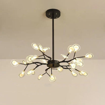 LichtTanz – Filigraner LED-Kronleuchter im Glühwürmchen-Stil