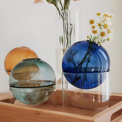 Amira – Farbige Glas Kugelvase Deko