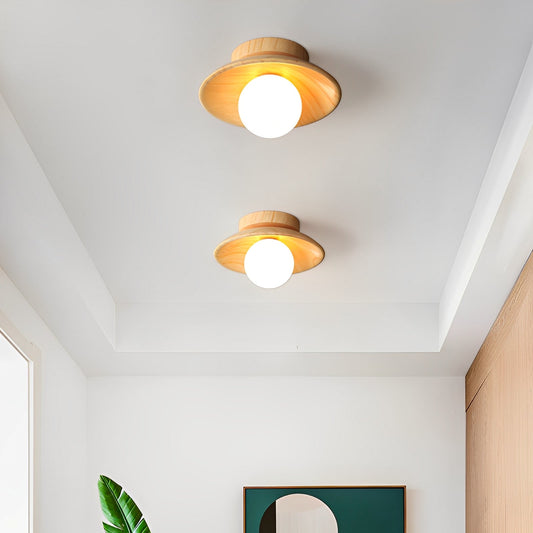 Koa – Japanische Holz-Deckenlampe