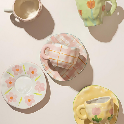 Arielle – Retro Herztassen Kaffeebecher