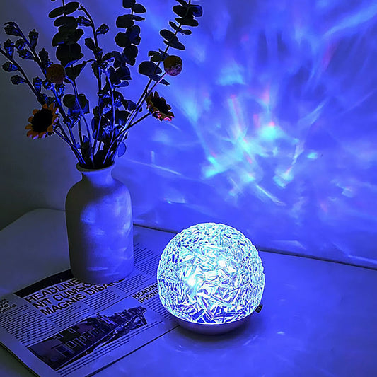 Lyra – Kristalllicht mit Wasserwellenprojektion