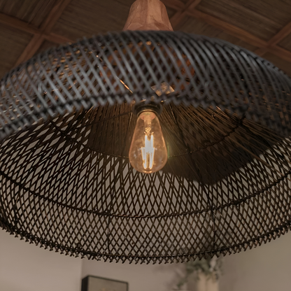 Ella – Asiatische Rattan-Deckenlampe