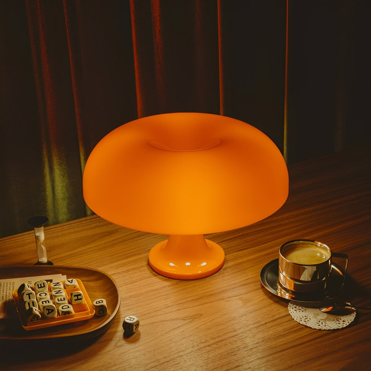 Mira – Verstellbare Pilz Tischlampe mit USB