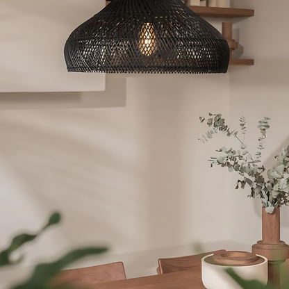 Ella – Asiatische Rattan-Deckenlampe