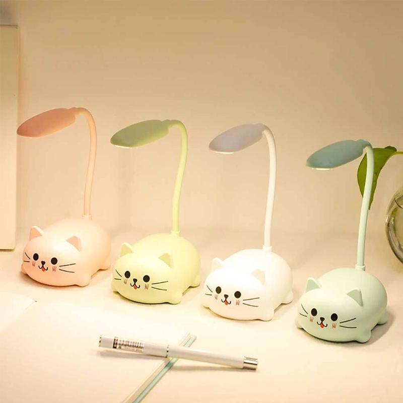 KatzenLicht – Mini-LED-Schreibtischlampe mit USB & Augenschutz