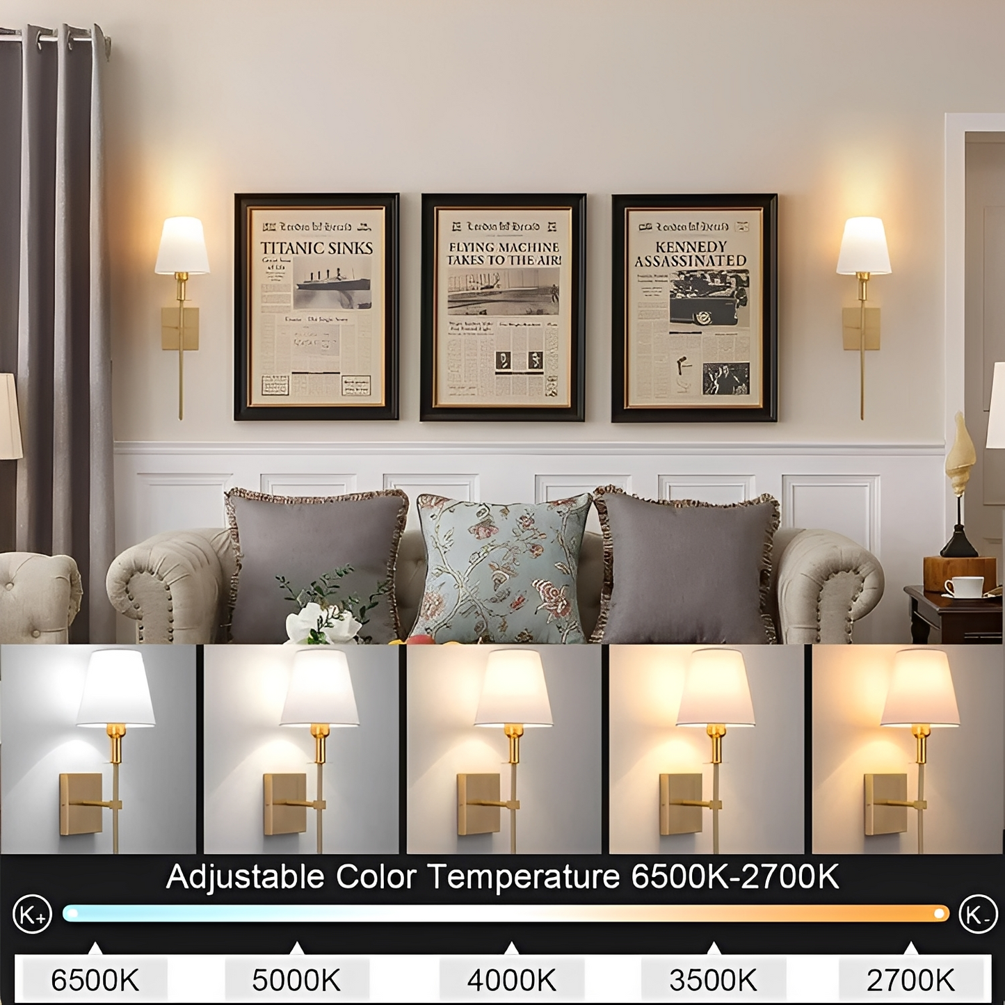Elara – Wandlampe für Schlafzimmer & Lesebereich