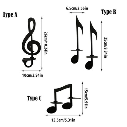 MelodyGlow – Wandlampe in Musiknotenform