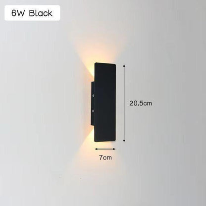 Moderne, minimalistische LED-Wandleuchte