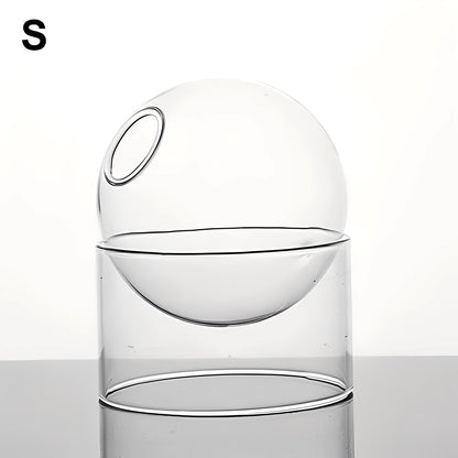 Amira – Farbige Glas Kugelvase Deko