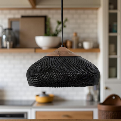 Ella – Asiatische Rattan-Deckenlampe