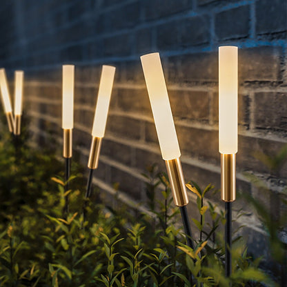 Florin – Mit Solar betriebene Gartenleuchte in Schilfrohr-Optik