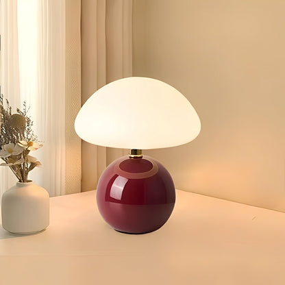 Jhapz – Pilz Tischlampe im modernen Frost-Stil