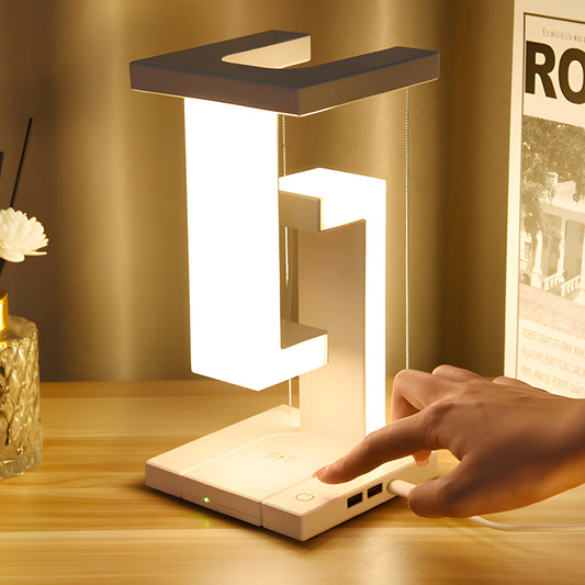 Leviora – Schwebende LED-Lampe mit kabellosem Aufladen
