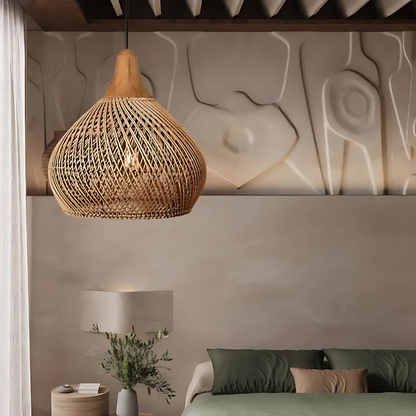 Yuji – Boho Rattan Hängelampe