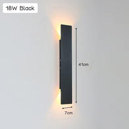 Moderne, minimalistische LED-Wandleuchte
