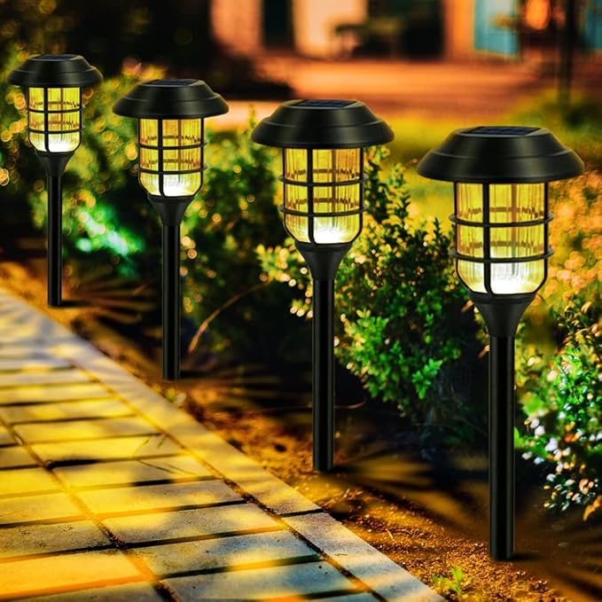 Miyu – Solar-LED-Licht für den Garten im Streifenstil